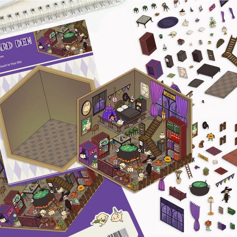 Set de Stickers 3D DIY isqThalpsygen - 9 Piezas Caricatura