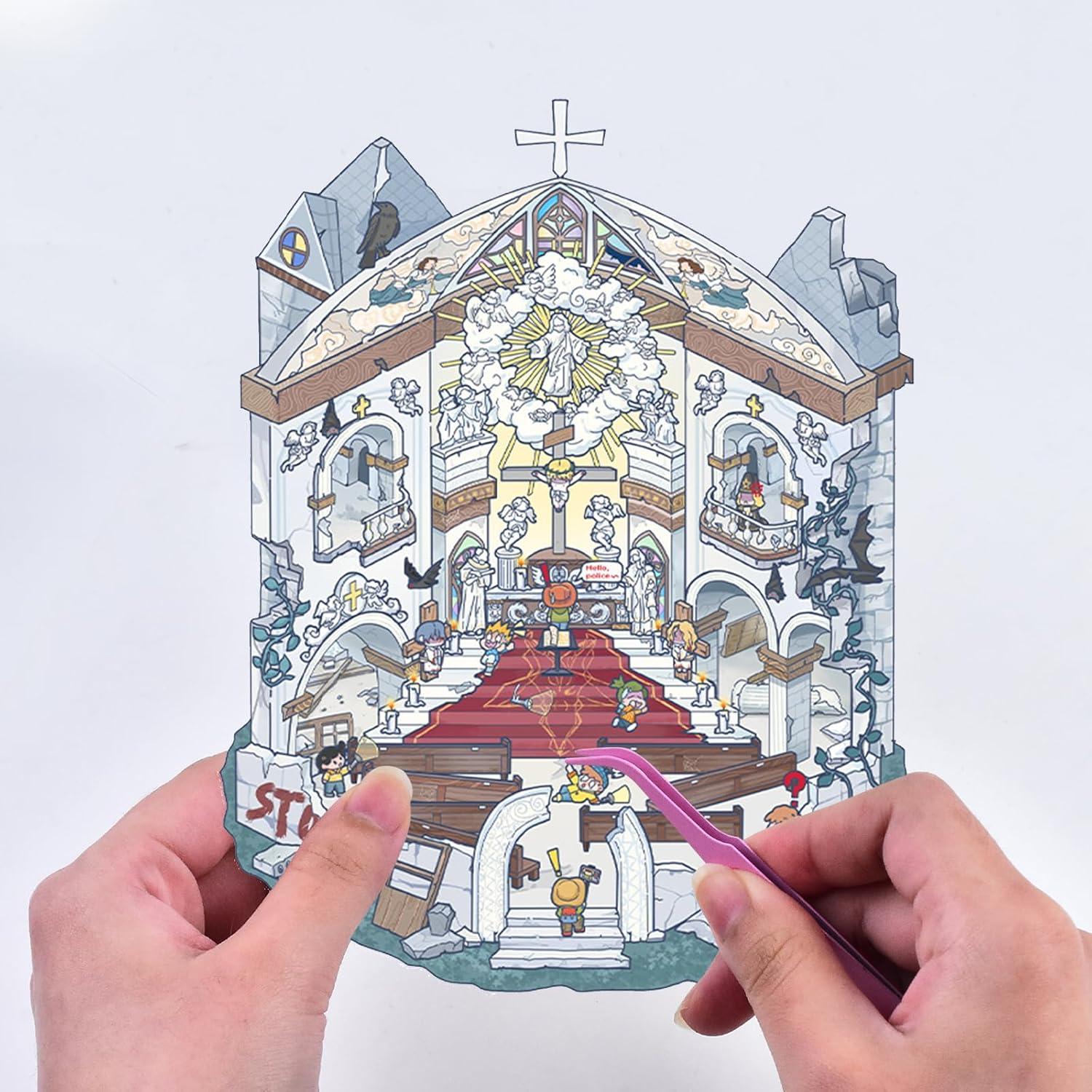 8 Juegos de Pegatinas 3D DIY HOMICO para Crear Escenas Miniatura