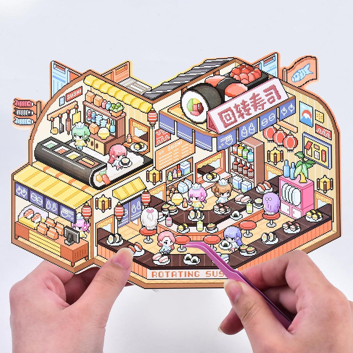 Set de Etiquetas 3D Miniatura HOMICO - Restaurante y Espacial