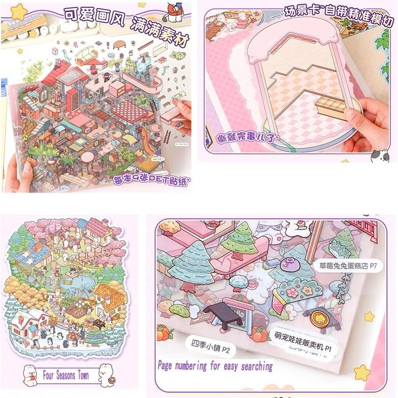 Kit de Pegatinas 3D DIY TKDKSFD - 6 Escenas Creativas para Adultos