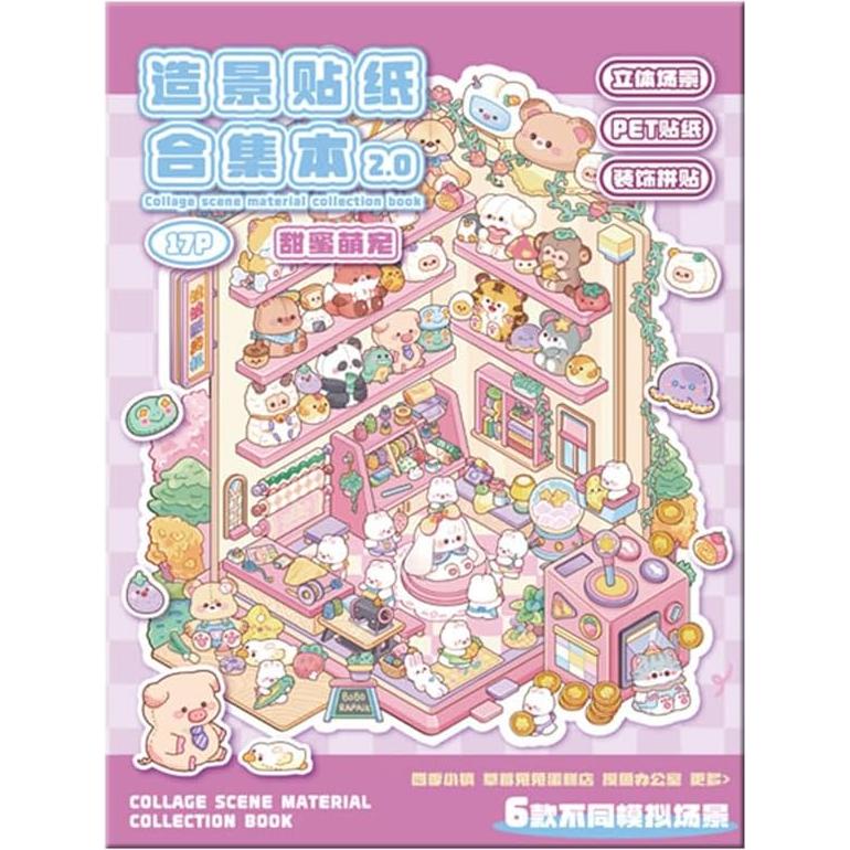 Kit de Pegatinas 3D DIY TKDKSFD - 6 Escenas Creativas para Adultos