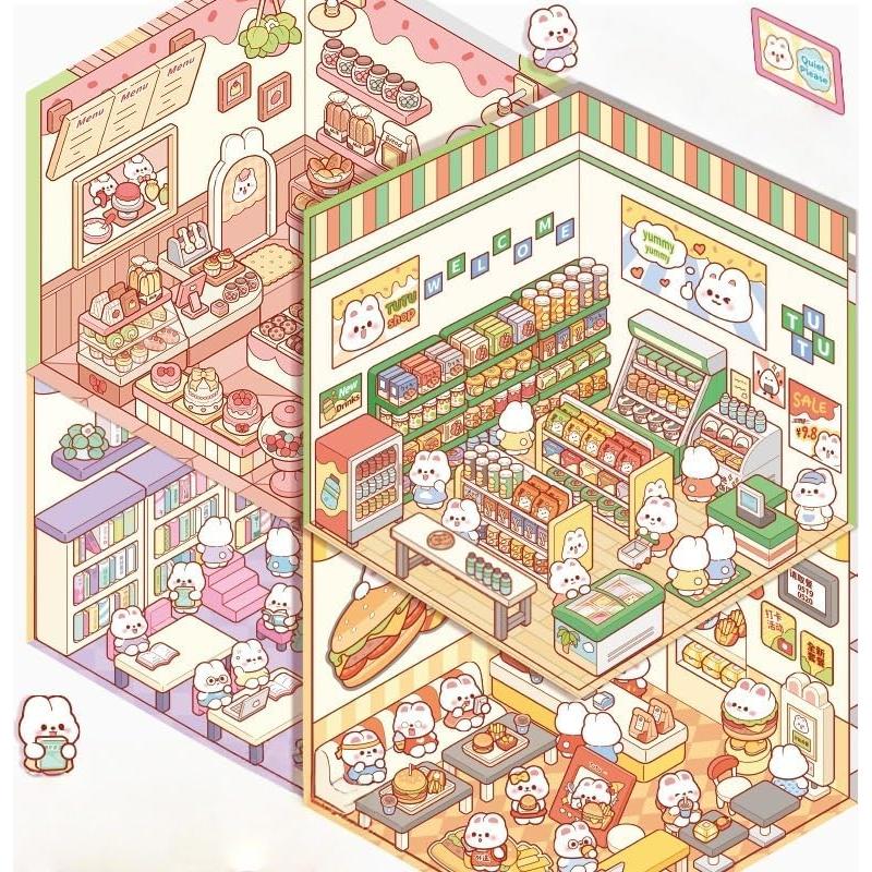 Pegatinas 3D DIY Affoto - 8 Conjuntos para Manualidades