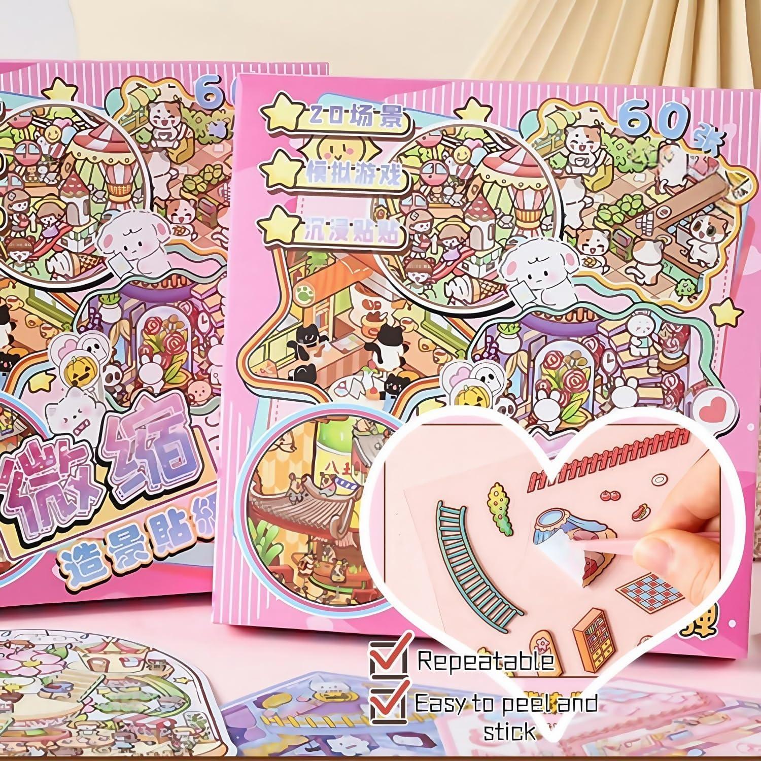 Set de Stickers 3D DIY Casa 20 Conjuntos Affoto