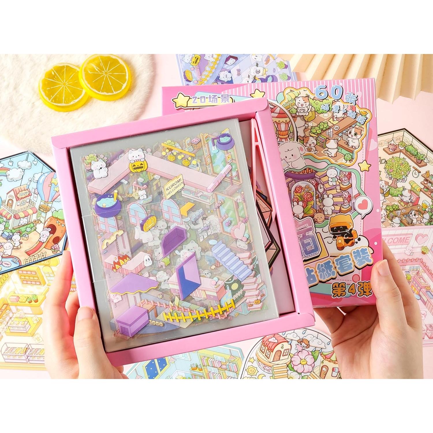 Set de Stickers 3D DIY Casa 20 Conjuntos Affoto