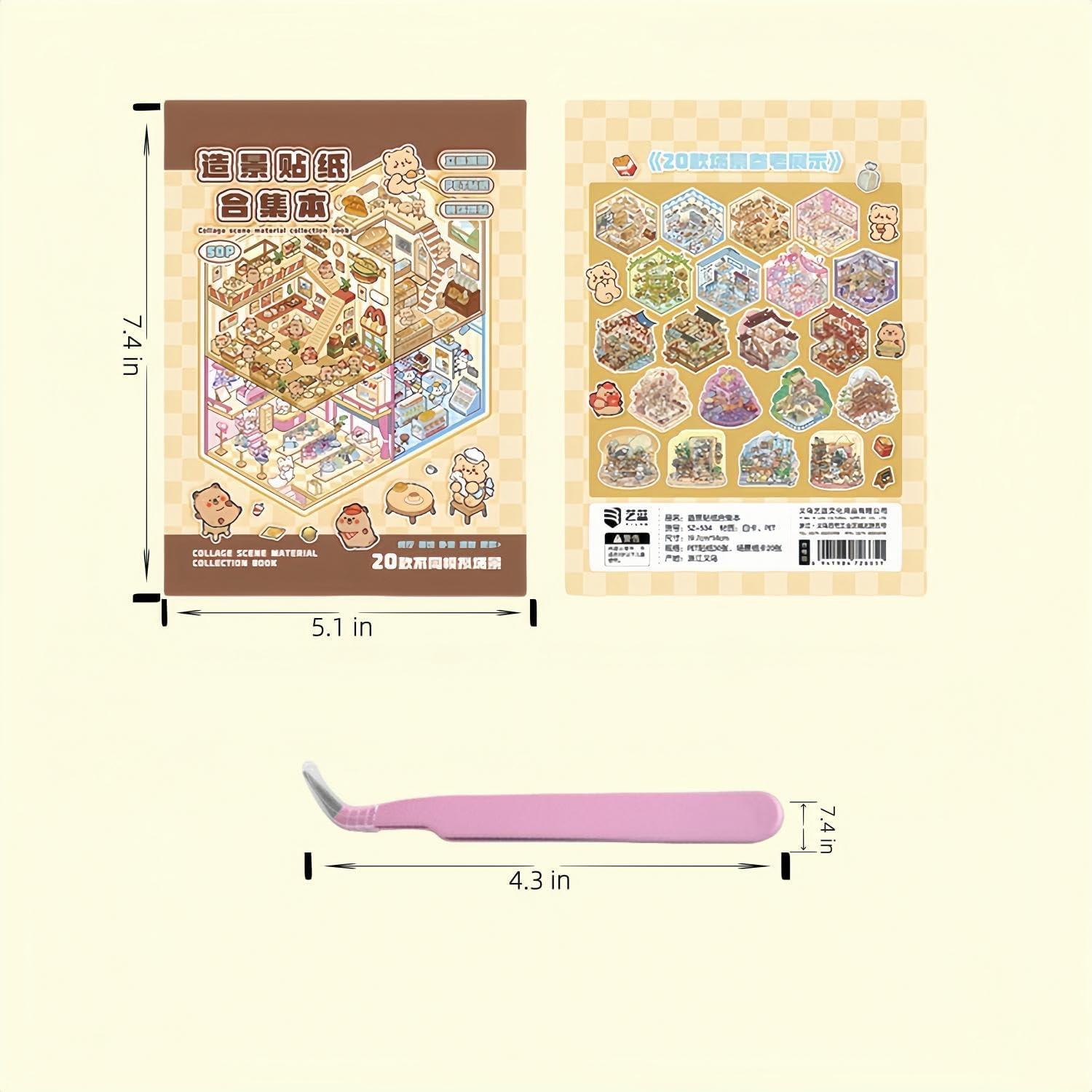 20 Sets Stickers 3D DIY Casa Creativos para Aliviar Estrés