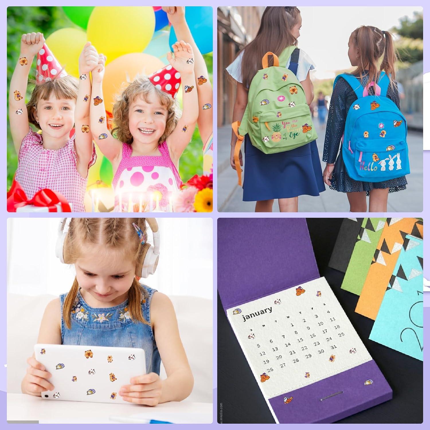 4 Sets Etiquetas 3D DIY VAIOZXE - Escenas Animales Creativas