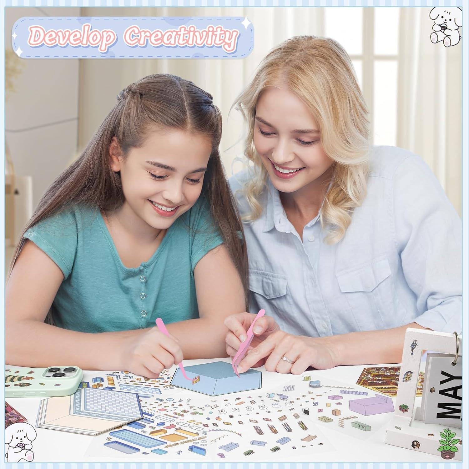 Conjunto de Pegatinas 3D JIXZEN para Crear Escenas Temáticas