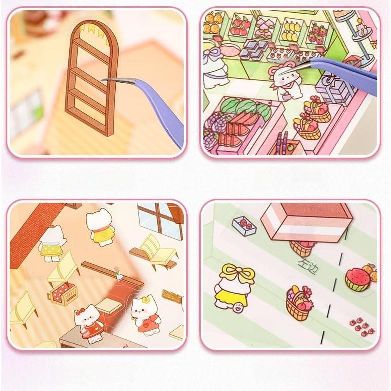 8 Juegos de Pegatinas 3D DIY Affoto para Manualidades