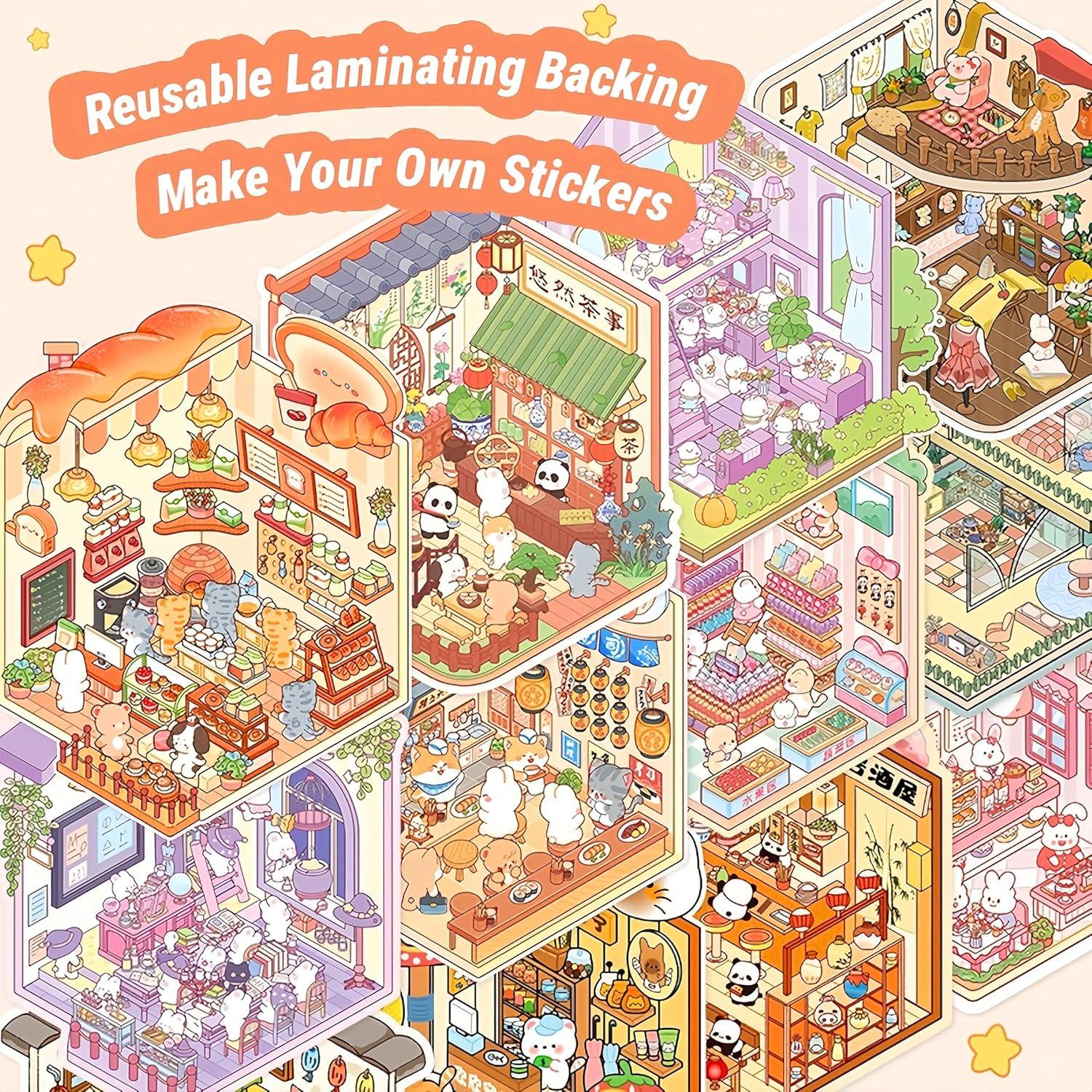 Kit de Stickers 3D Reutilizables DSNJPZX para Adultos y Niños