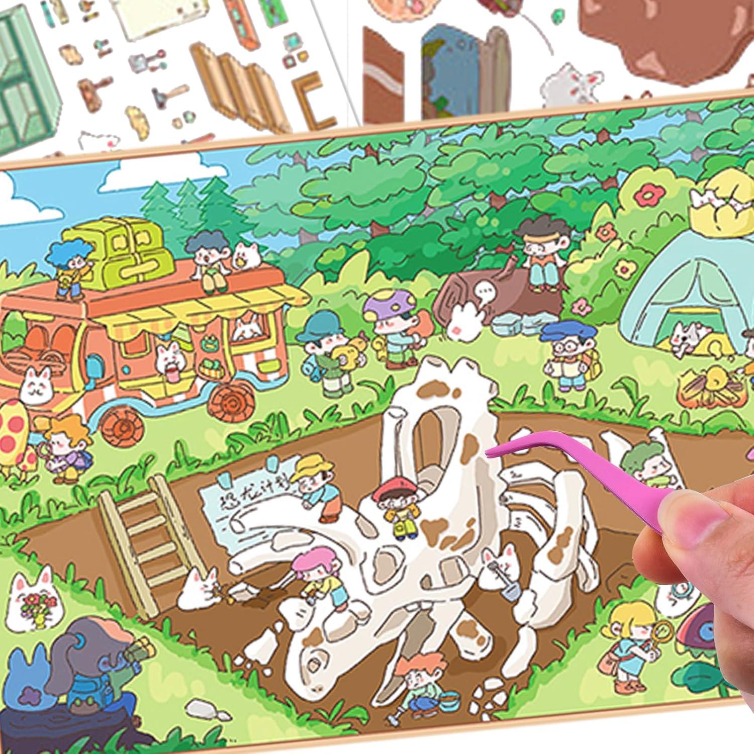 Sets de Pegatinas 3D DIY Dinosaurios Arqueológicos BROVITI