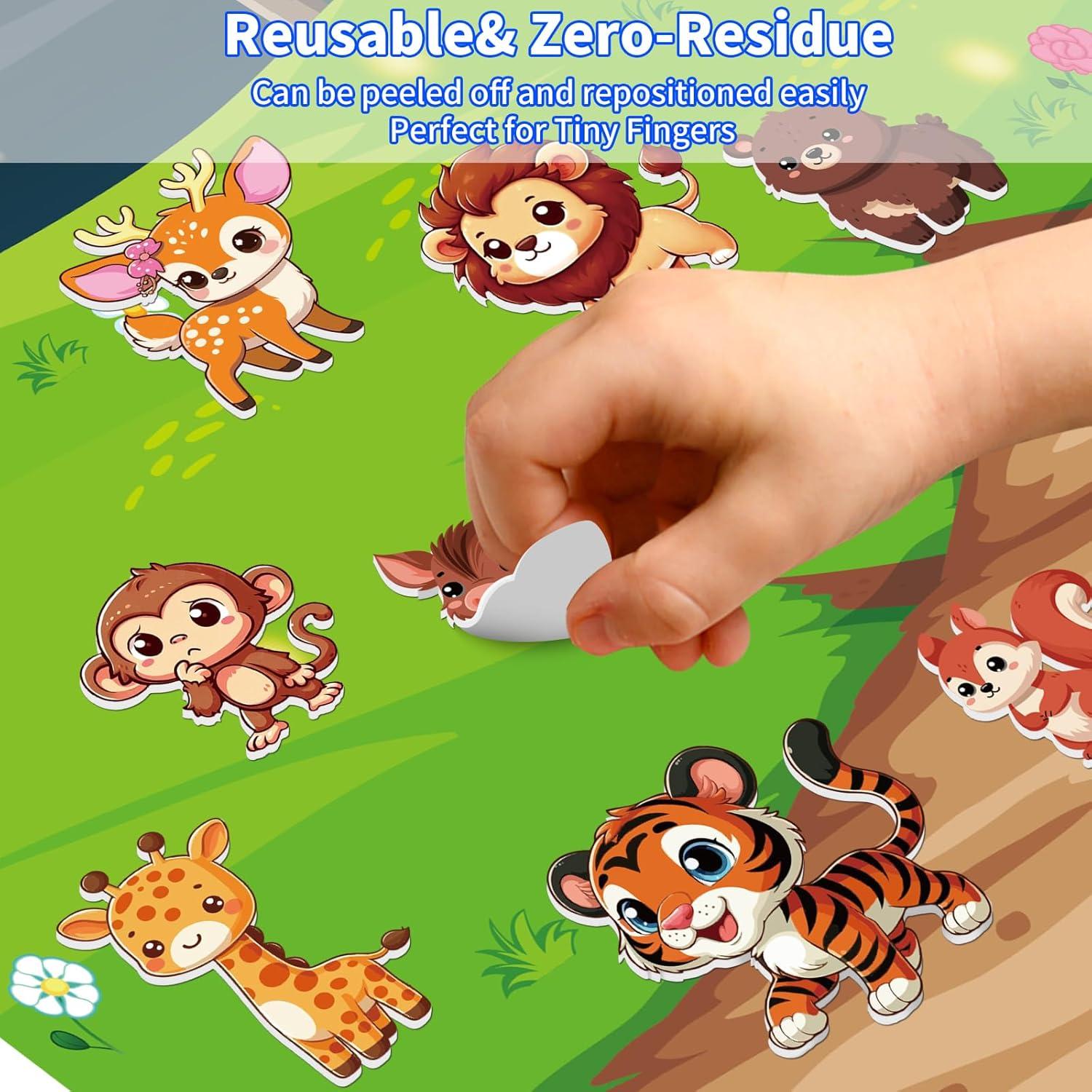 Set de 6 Libros de Pegatinas Reutilizables Kalysky 3D