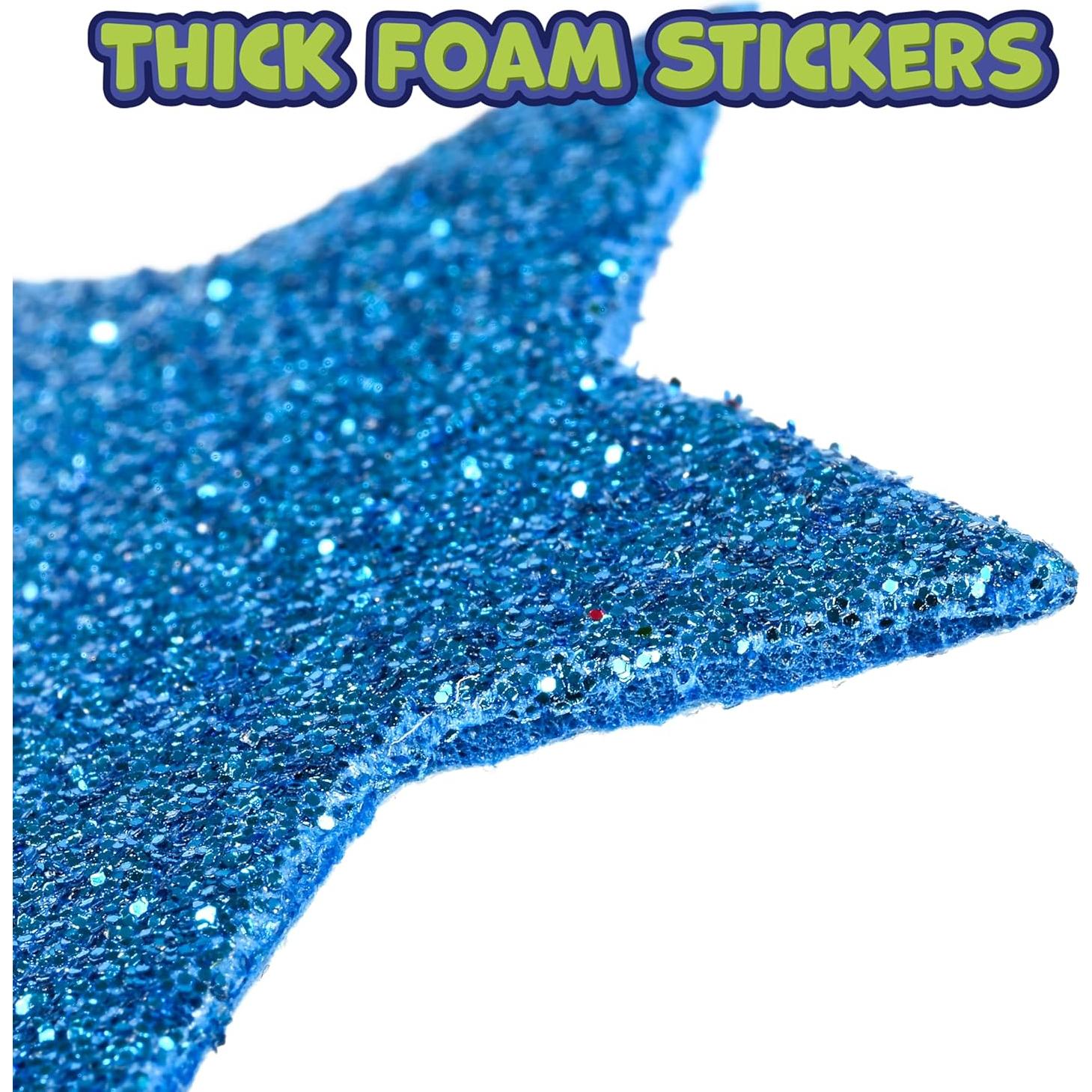 Pegatinas de Espuma Brillantes Sew Star - 168 Estrellas 3D