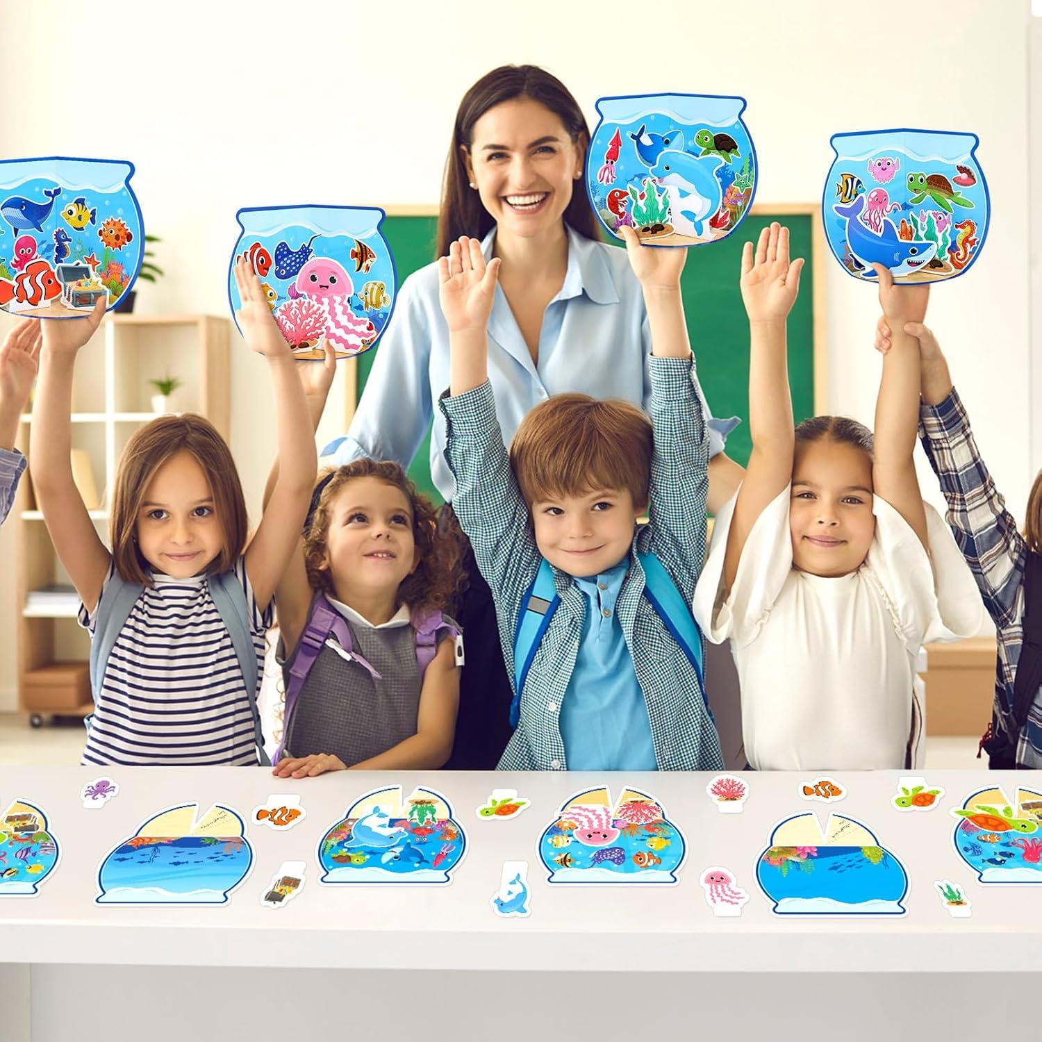 Kit de Manualidades Oceánicas 3D Gisgfim - 24 Piezas