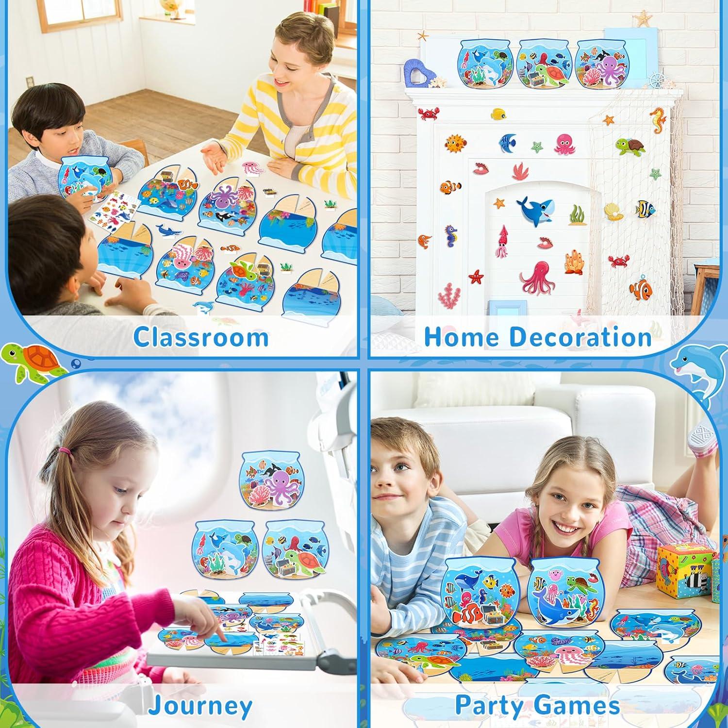 Kit de Manualidades Oceánicas 3D Gisgfim - 24 Piezas