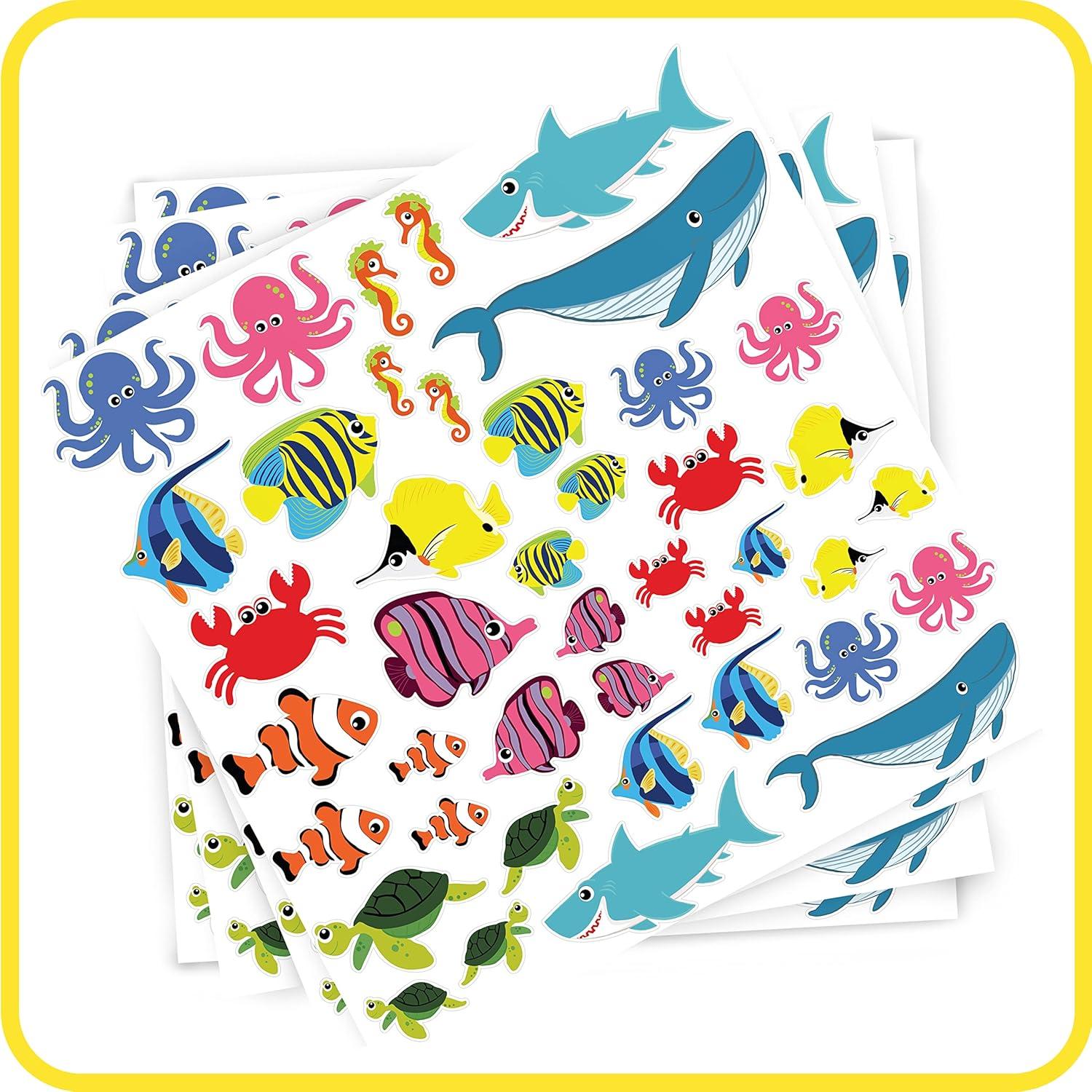 Pegatinas de Espuma Oceánicas LISTO PARA APRENDER - 168 Piezas