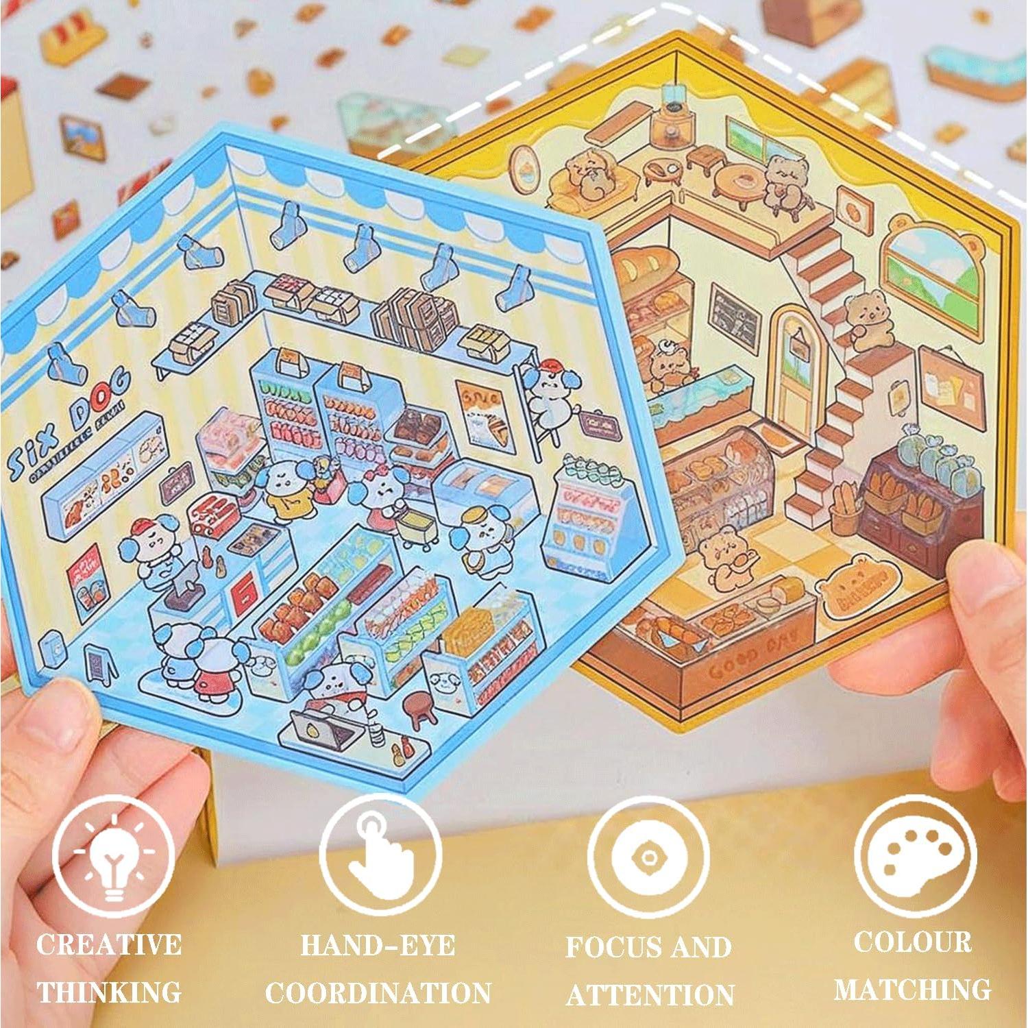 Set 20 Pegatinas 3D DIY DORIDUKA para Mini Casa y Mascotas