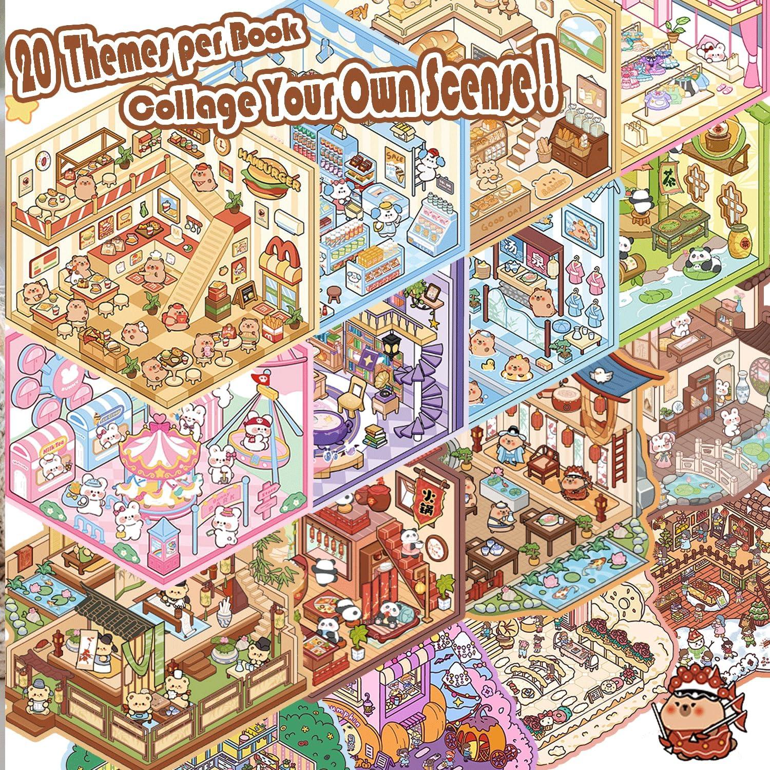 Set 20 Pegatinas 3D DIY DORIDUKA para Mini Casa y Mascotas