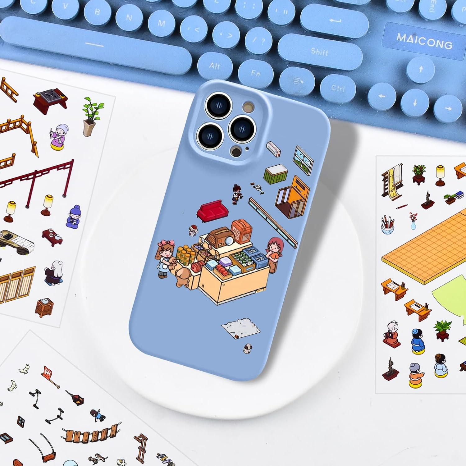 5 Juegos de Pegatinas 3D Vintage de Animales HOMICO - Mini Escenas