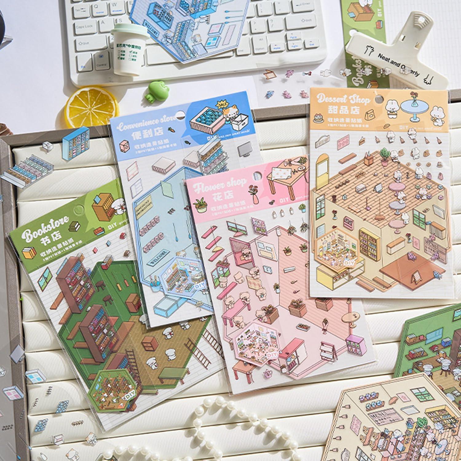 8 Juegos de Pegatinas 3D DIY GINCEVHY para Decoración