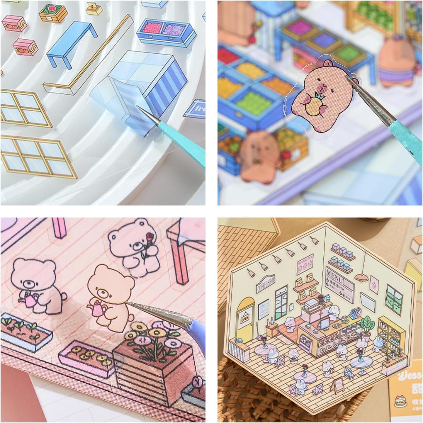 8 Juegos de Pegatinas 3D DIY GINCEVHY para Decoración