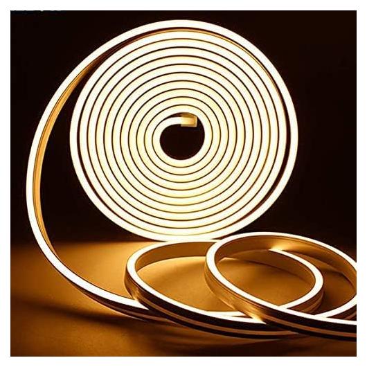 Tira de luz LED de neón Vasten 5m 12V blanca cálida 3000K