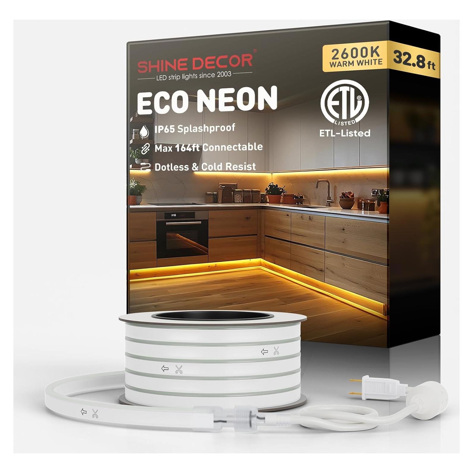 Luces de Cuerda LED Shine Decor 10m Blanco Cálido IP65