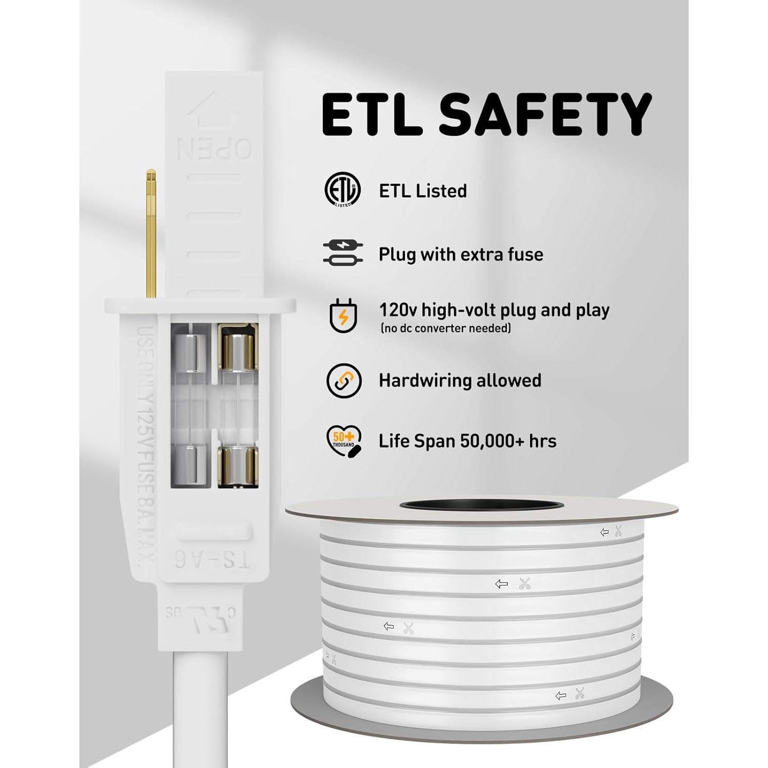 Luces de Cuerda LED Shine Decor 10m Blanco Cálido IP65