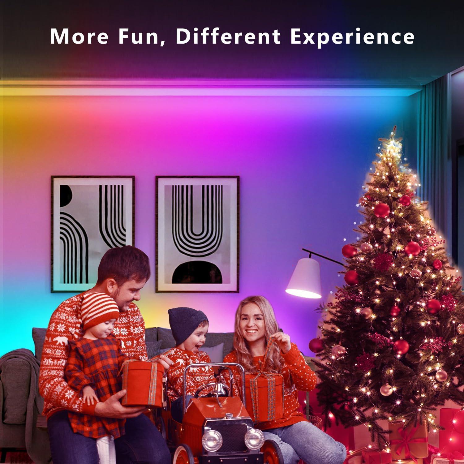 Luces LED de tira inteligente DAYBETTER 5m BGRIC control app