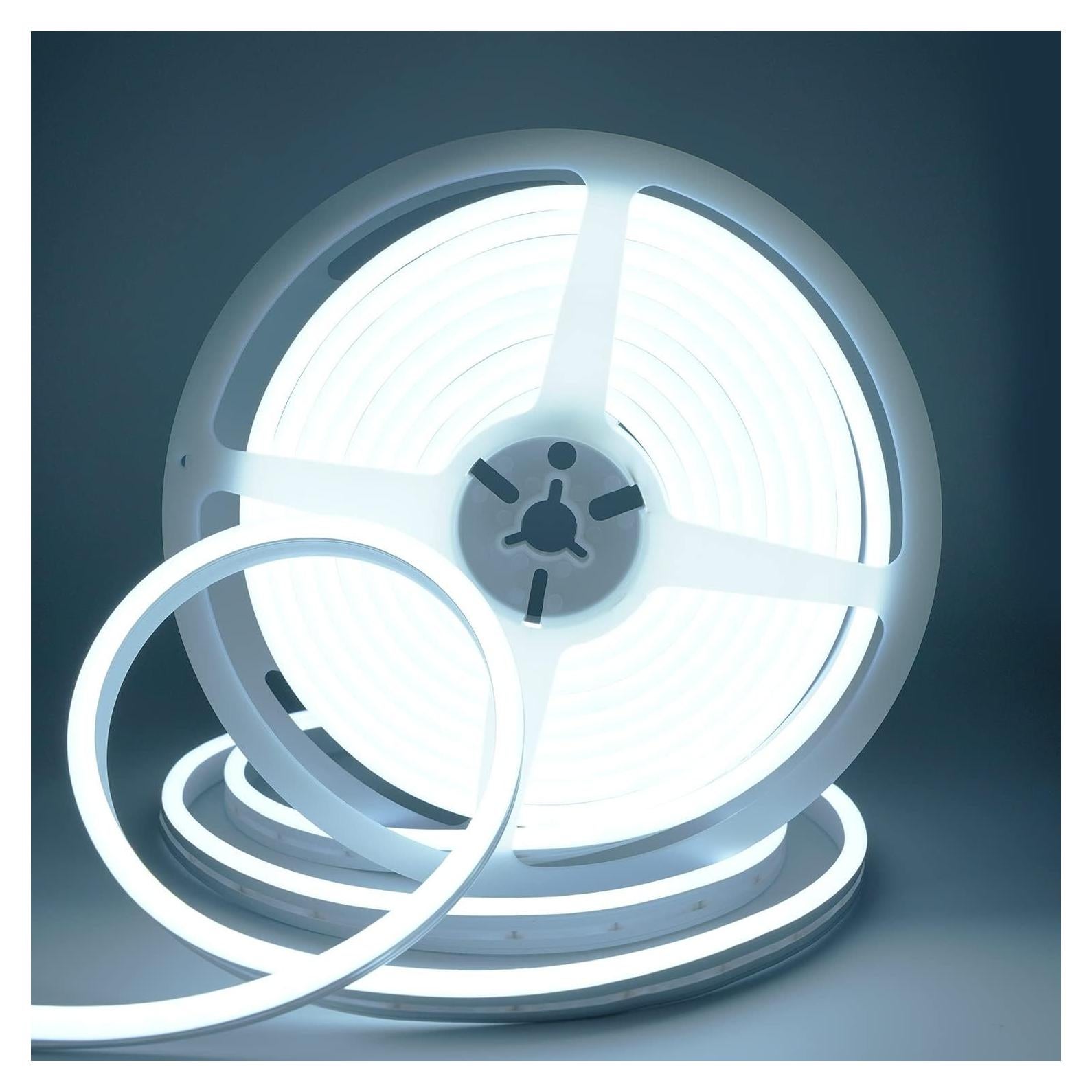 Tira de luz LED neón blanca 5m 600 SMD2835 a prueba de agua