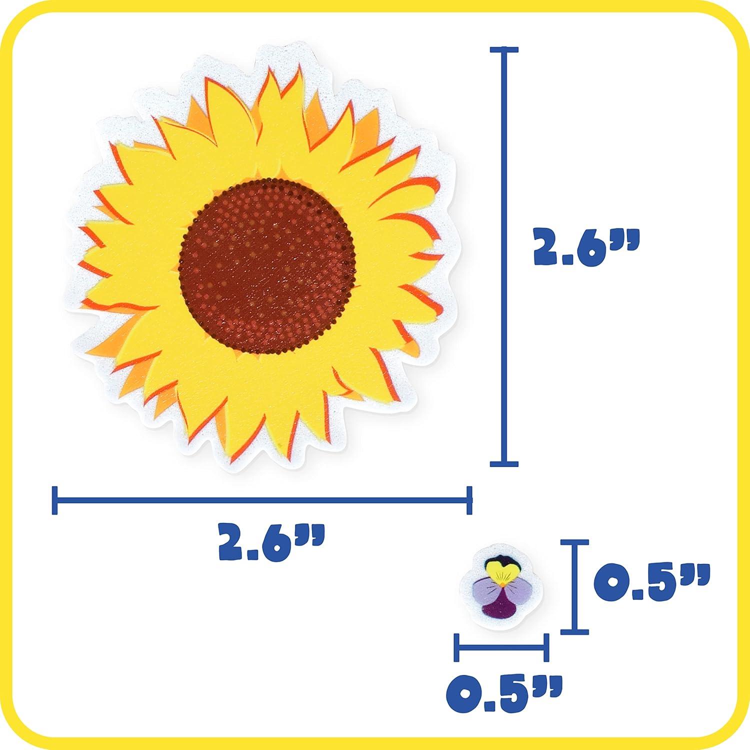 Pegatinas de Espuma 3D Learning Advantage - Flores - 152 Pzas