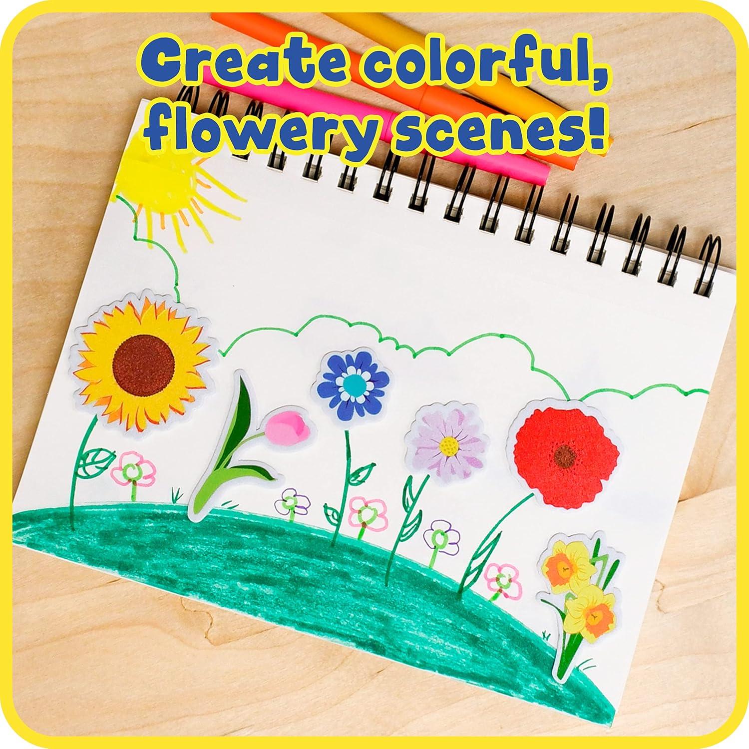 Pegatinas de Espuma 3D Learning Advantage - Flores - 152 Pzas