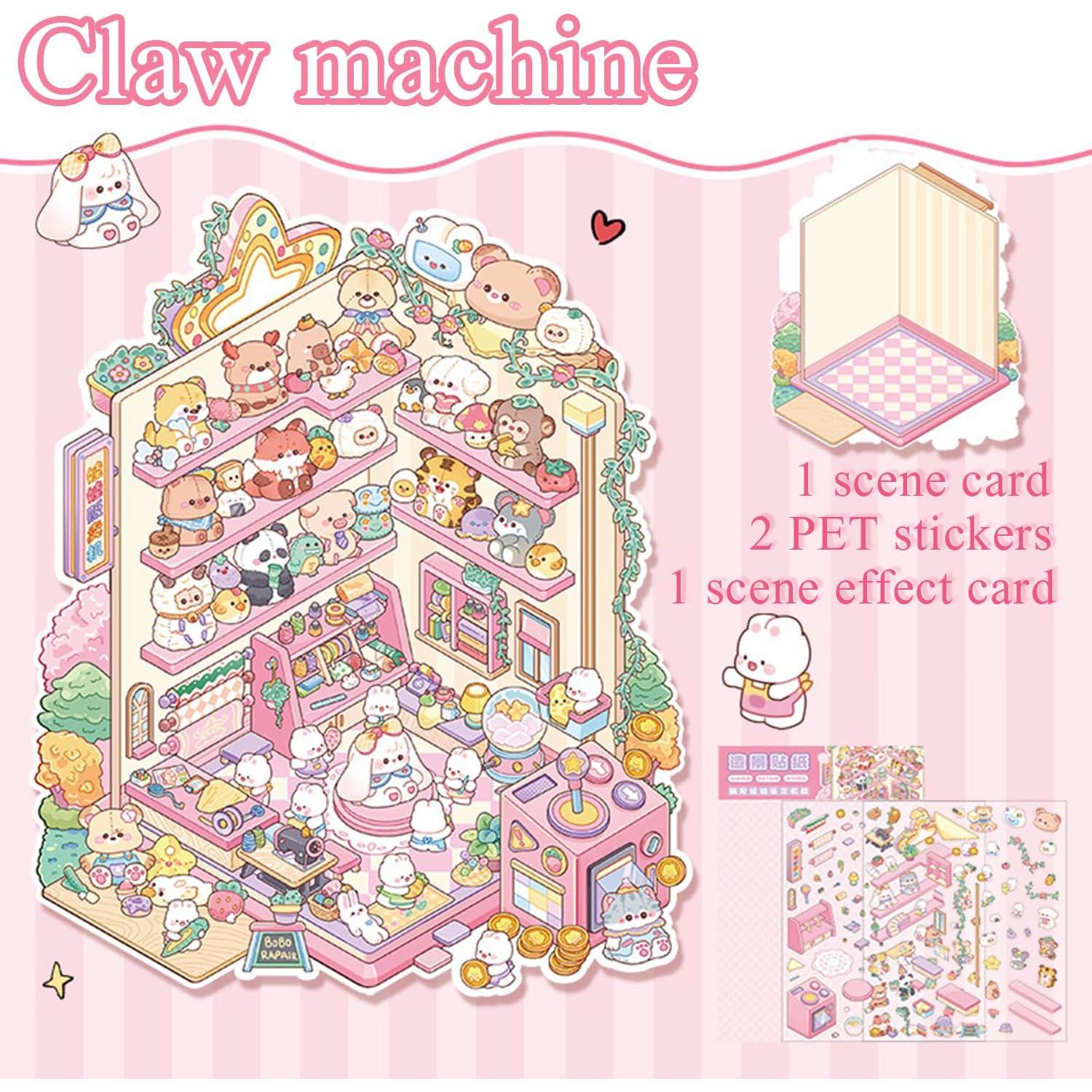 4 Juegos de Stickers 3D AUKIOOA para Niñas - DIY Creativo