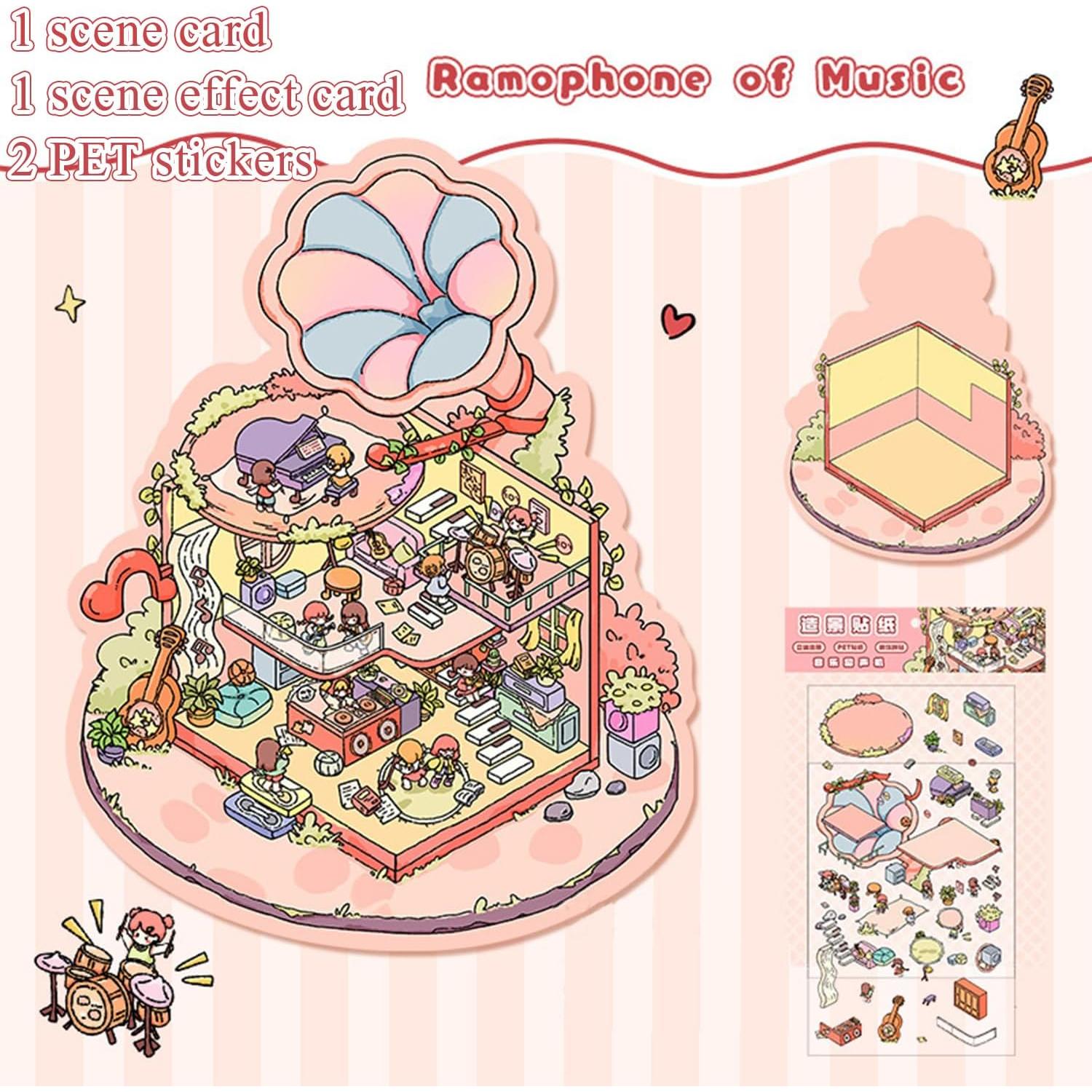 4 Juegos de Stickers 3D AUKIOOA para Niñas - DIY Creativo