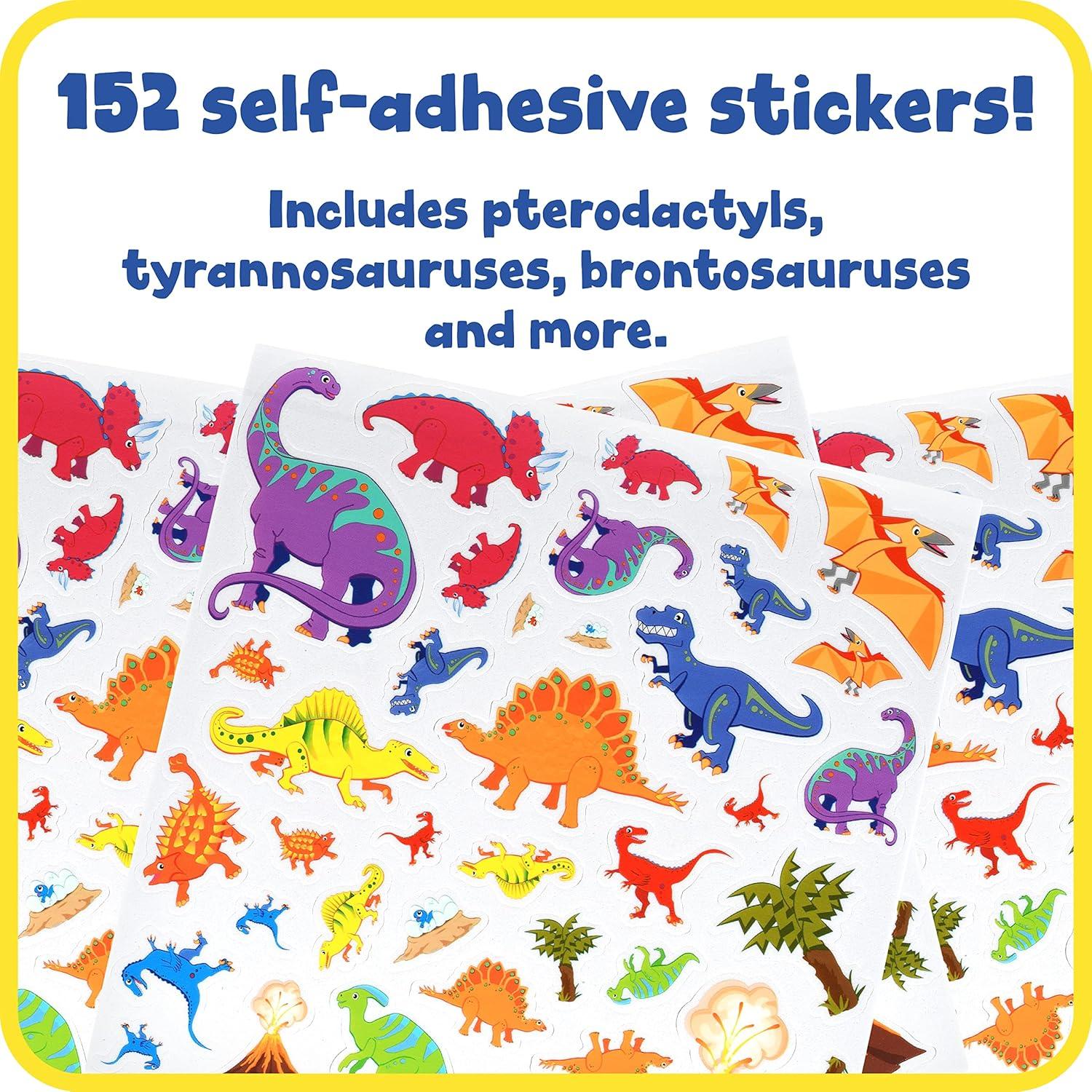 Pegatinas de Espuma Dinosaurios Learning Advantage - 152 Pzas