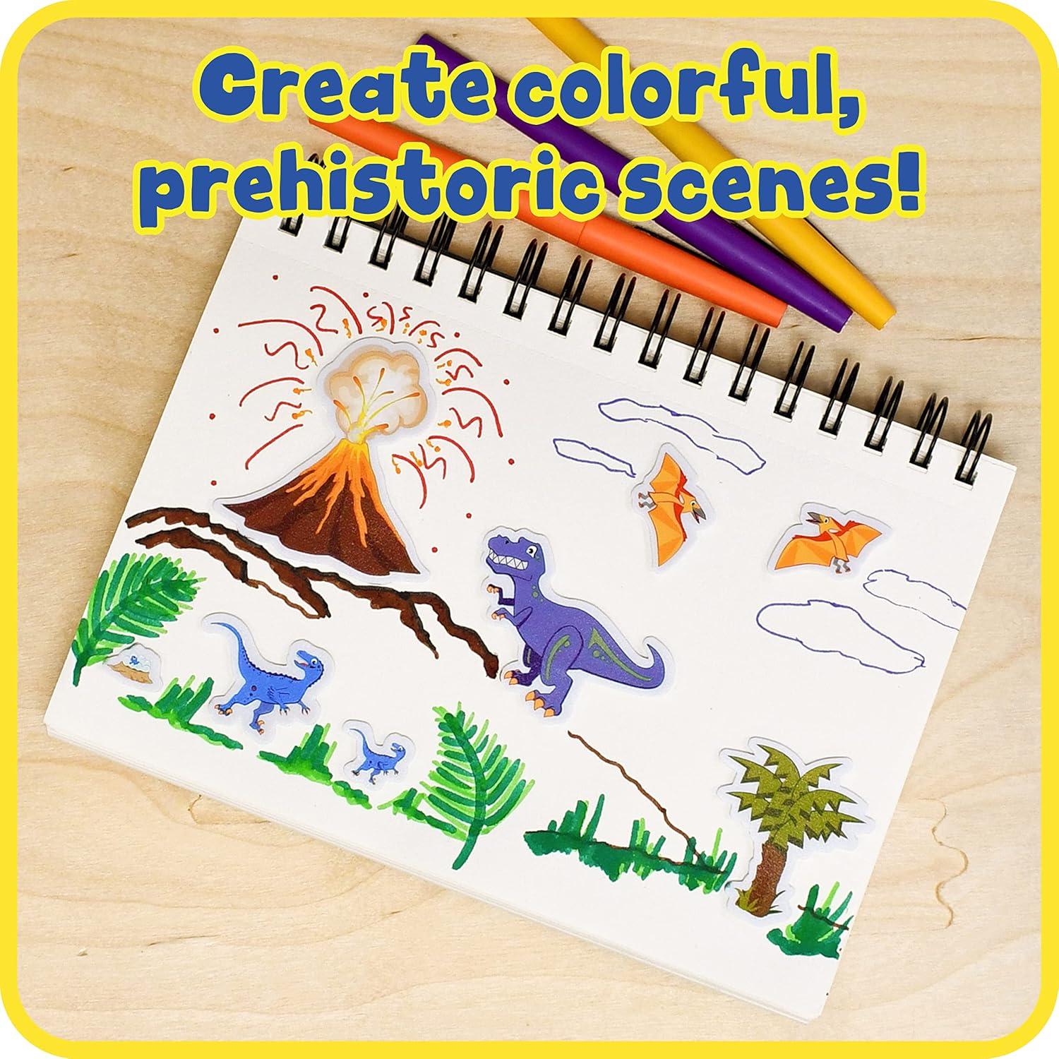 Pegatinas de Espuma Dinosaurios Learning Advantage - 152 Pzas