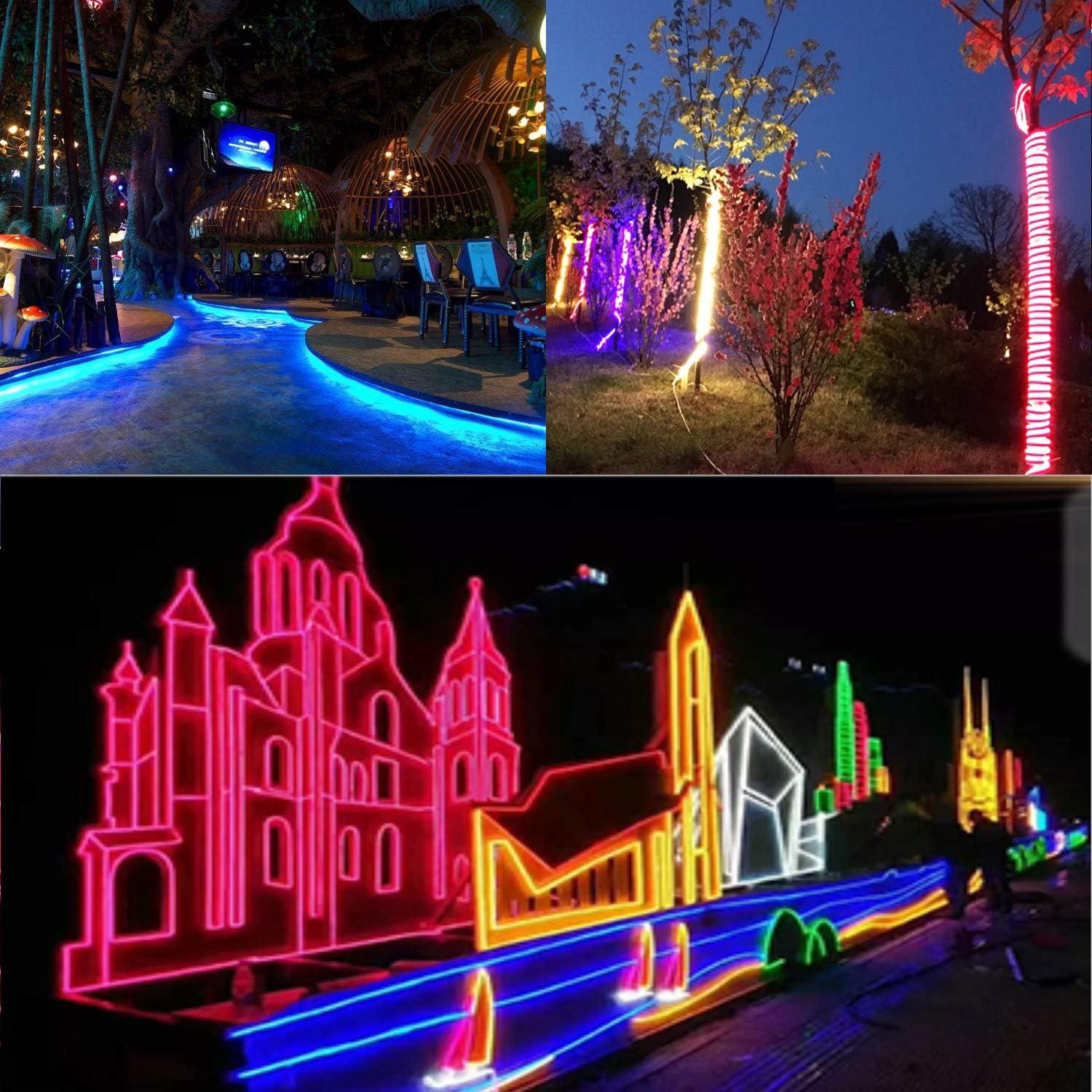 Tira de Luz LED NEON KERTME 10m Blanco Cálido IP67 Dimmable