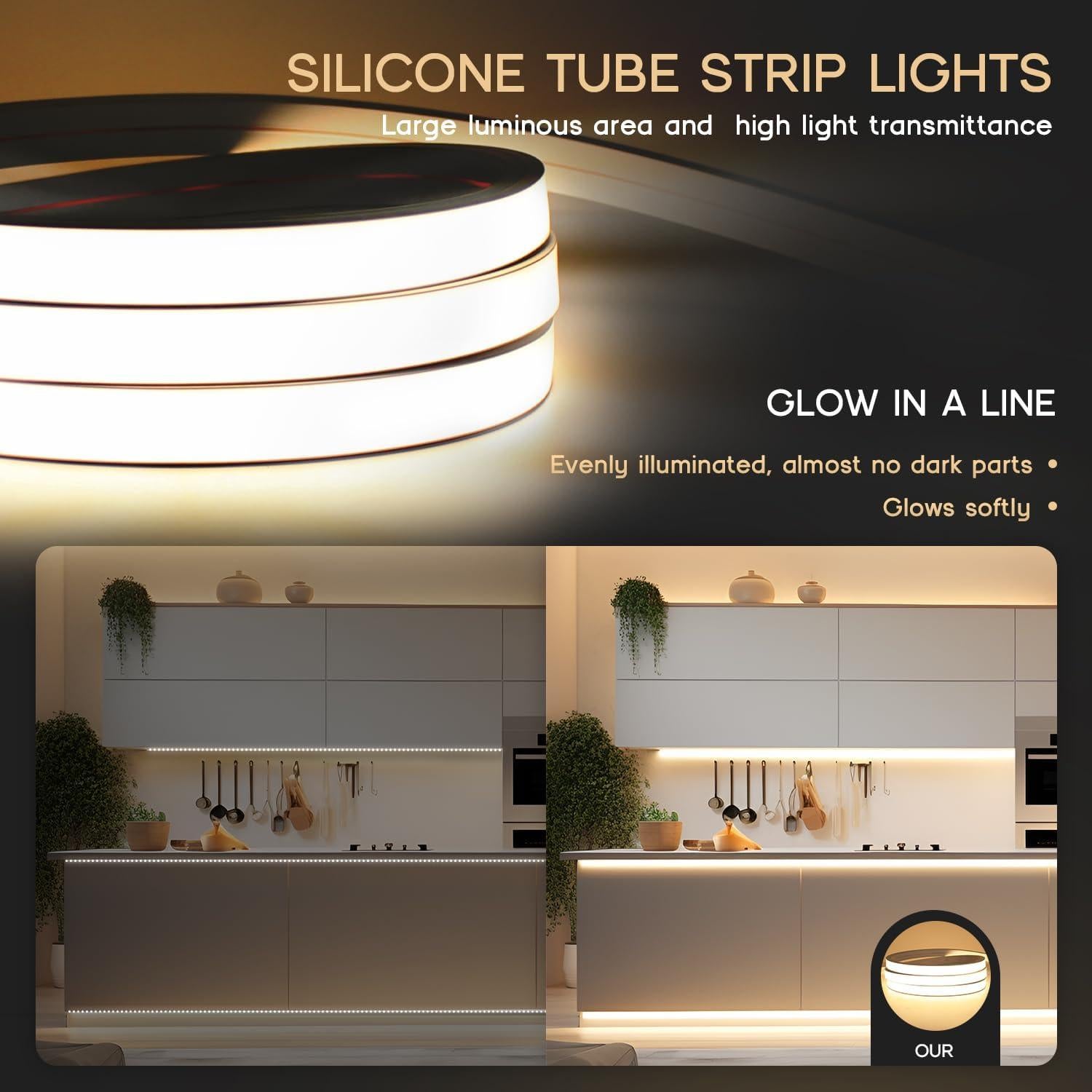 Luces de tira LED VOEWT 30m 6000K a prueba de agua