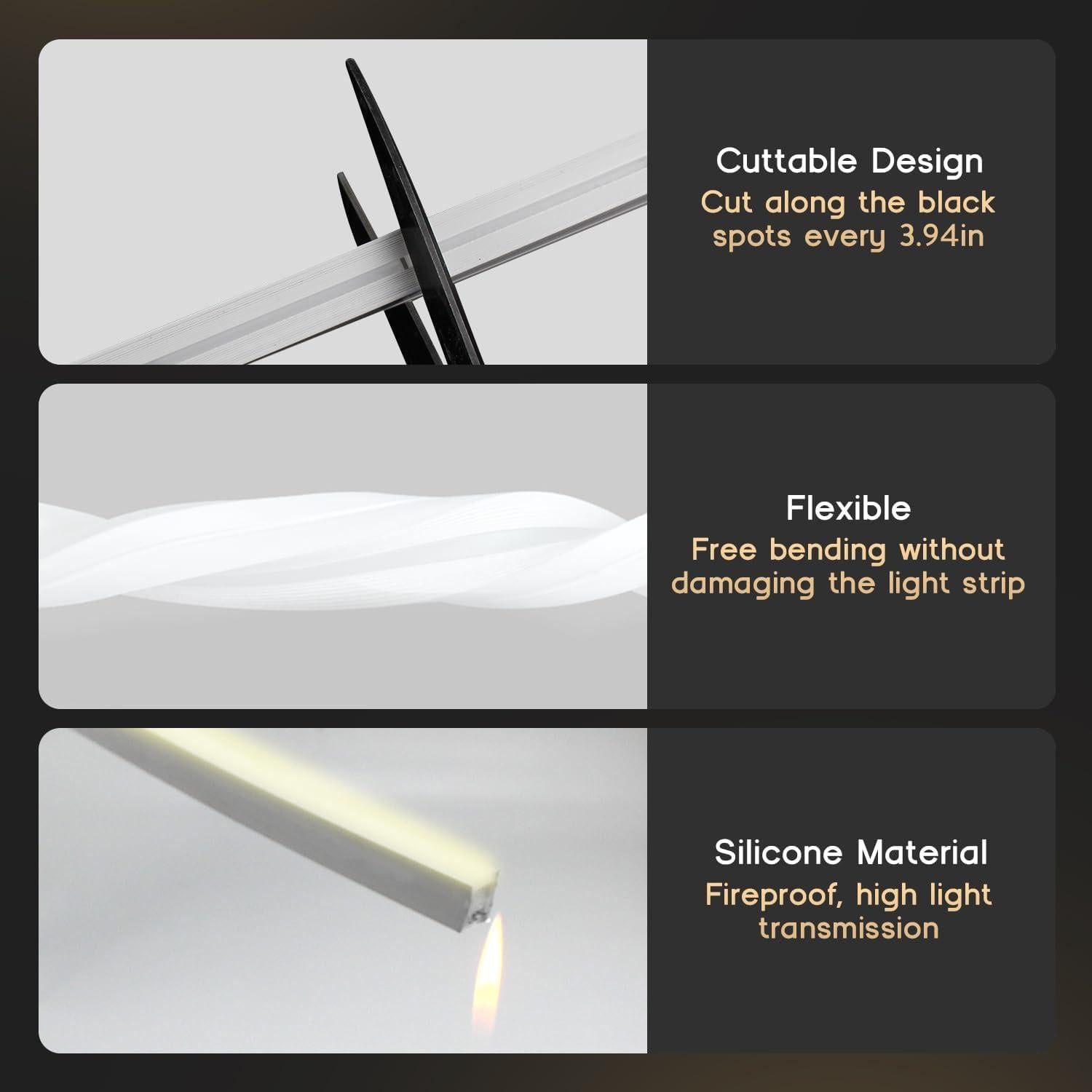 Luces de tira LED VOEWT 30m 6000K a prueba de agua