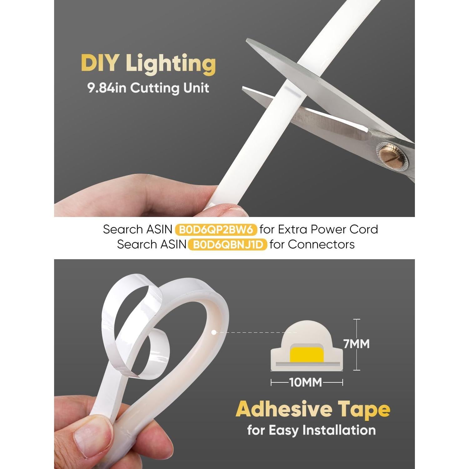 Tira de Luz LED COB 5m HelioRibbon 6000K Blanco Frío Impermeable