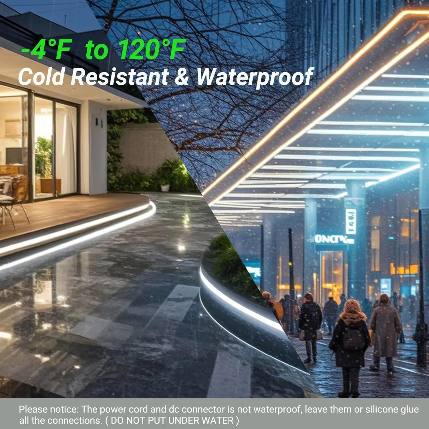 Tira LED de neón JOYLIT 24V 5M 240LEDs/M 3000K Blanco cálido