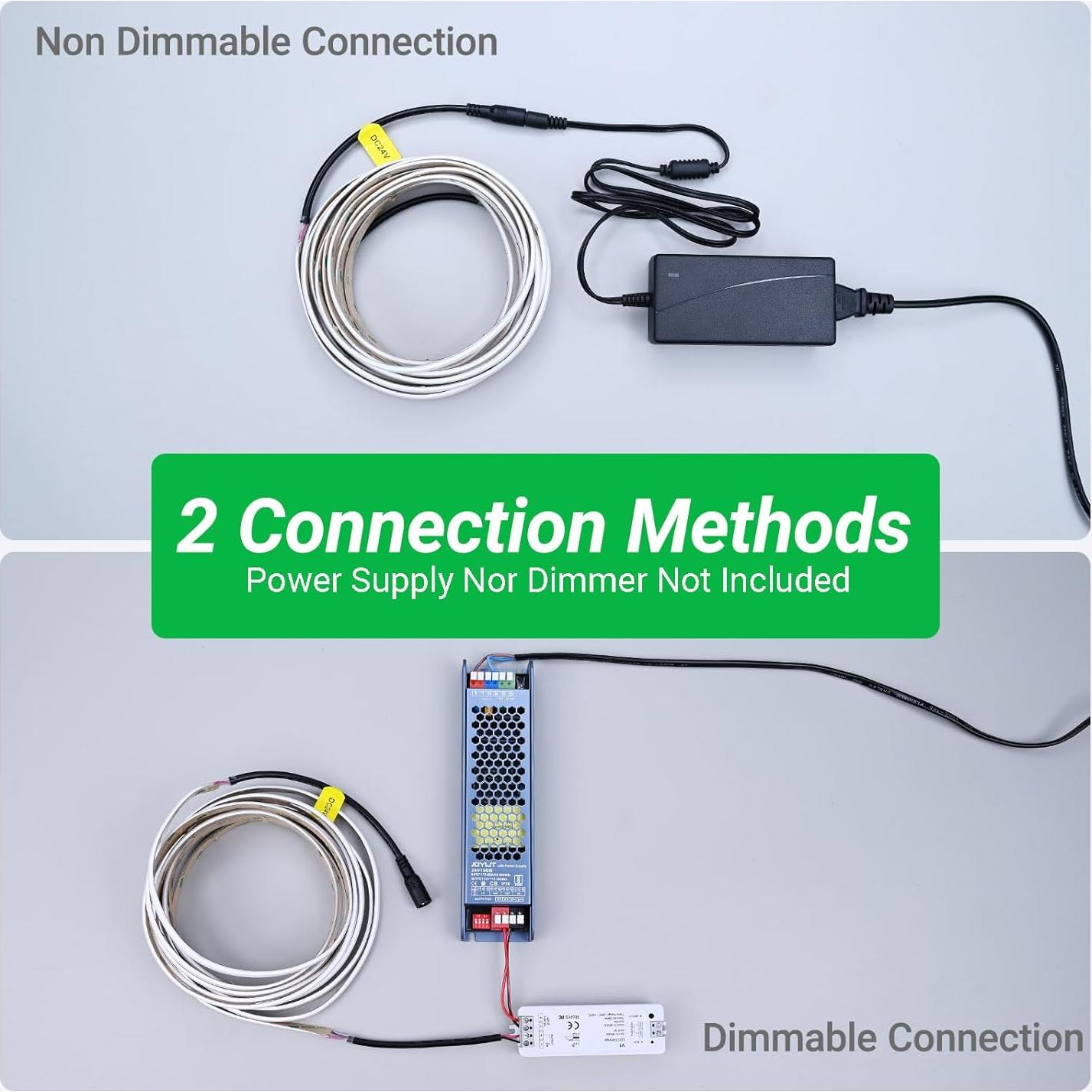 Tira LED de neón JOYLIT 24V 5M 240LEDs/M 3000K Blanco cálido