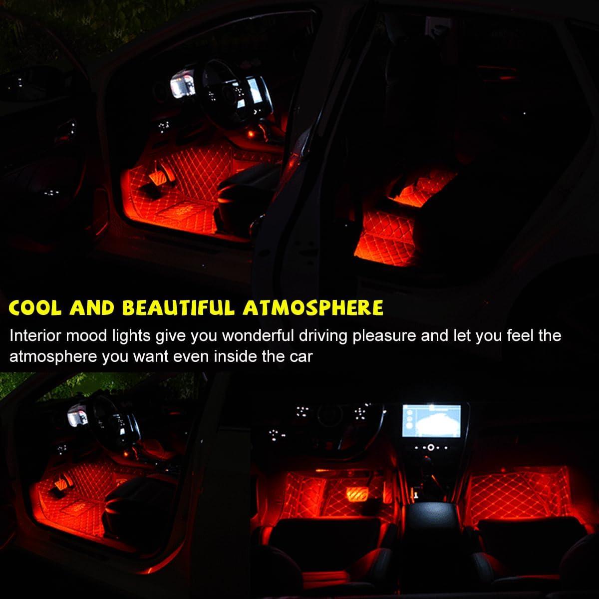 Tira de Luz LED para Auto Sylvil 48 LEDs USB Rojo 12V