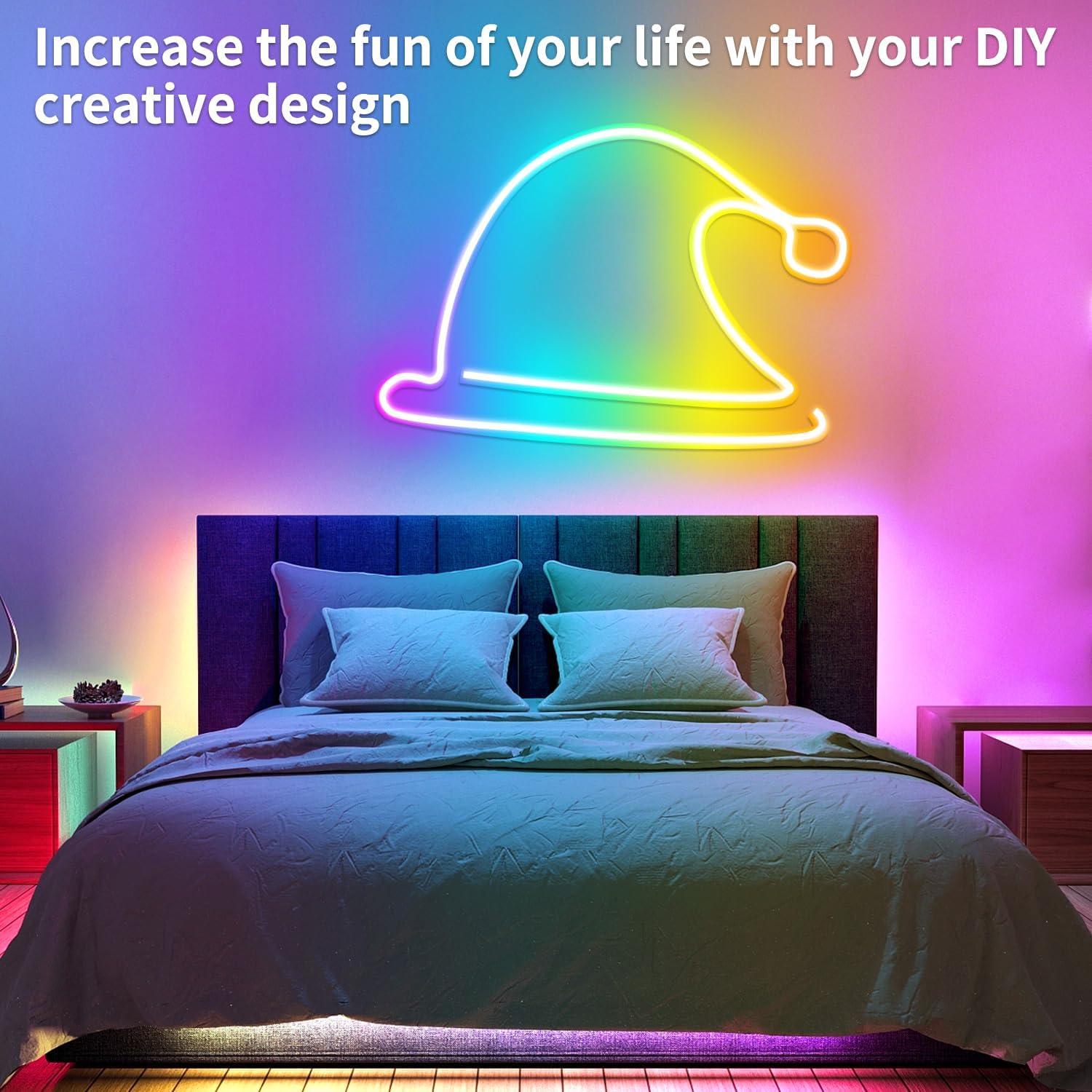 Tira de Luz LED Neón 10m RGB Segrass IP65 Control Remoto