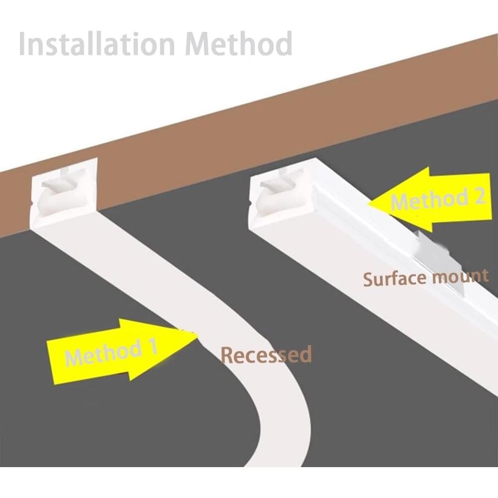 Canal Difusor LED de Silicona DGLILUAN 5m Impermeable 10x10mm
