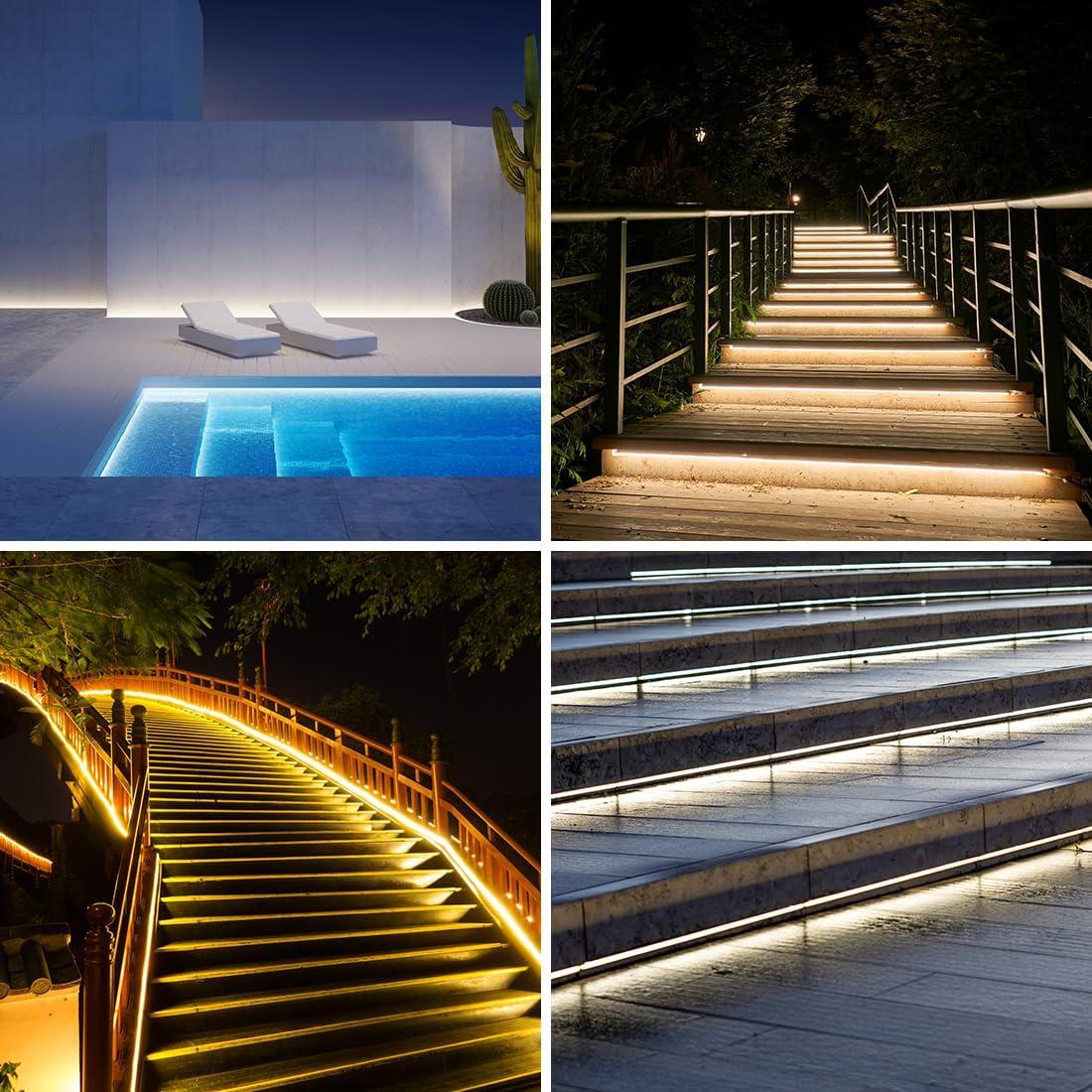 Tira LED FCOB BTF-LIGHTING 5M IP67 4000K 480LED/m Blanco