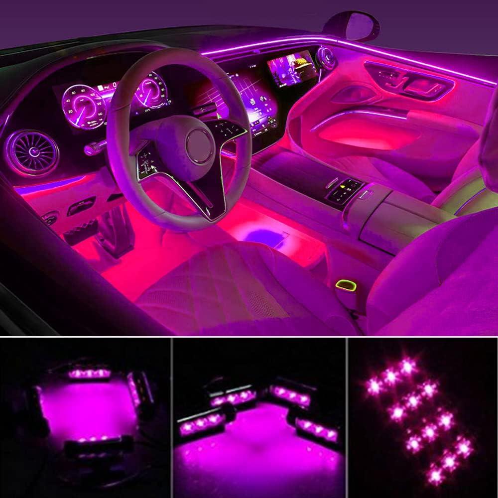 Tira de Luz LED Rosa para Coche EJ's SUPER CAR 4pcs IP65