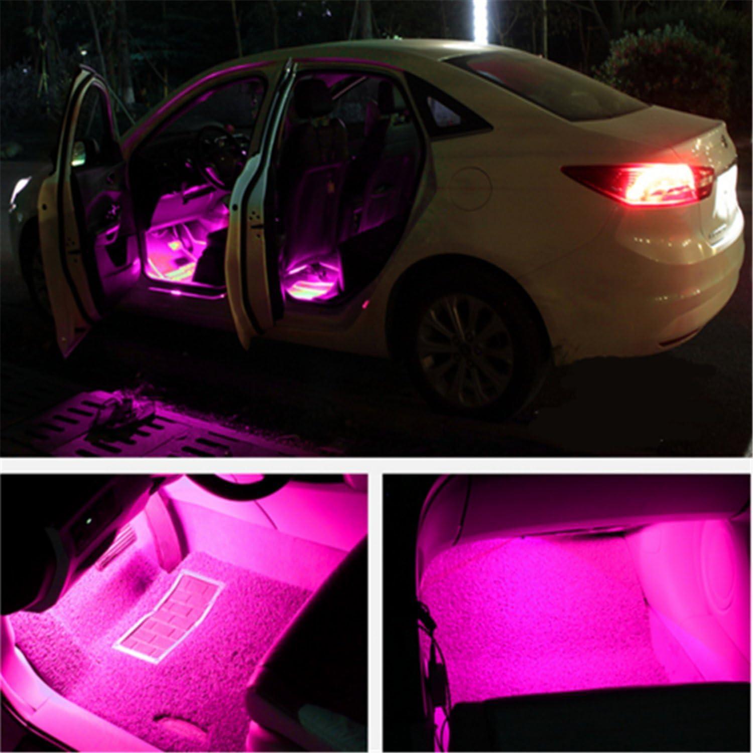 Tira de Luz LED Rosa para Coche EJ's SUPER CAR 4pcs IP65
