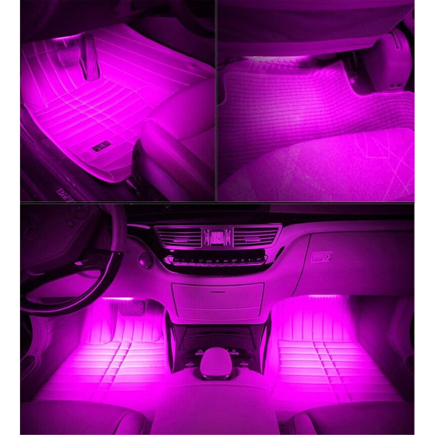Tira de Luz LED Rosa para Coche EJ's SUPER CAR 4pcs IP65