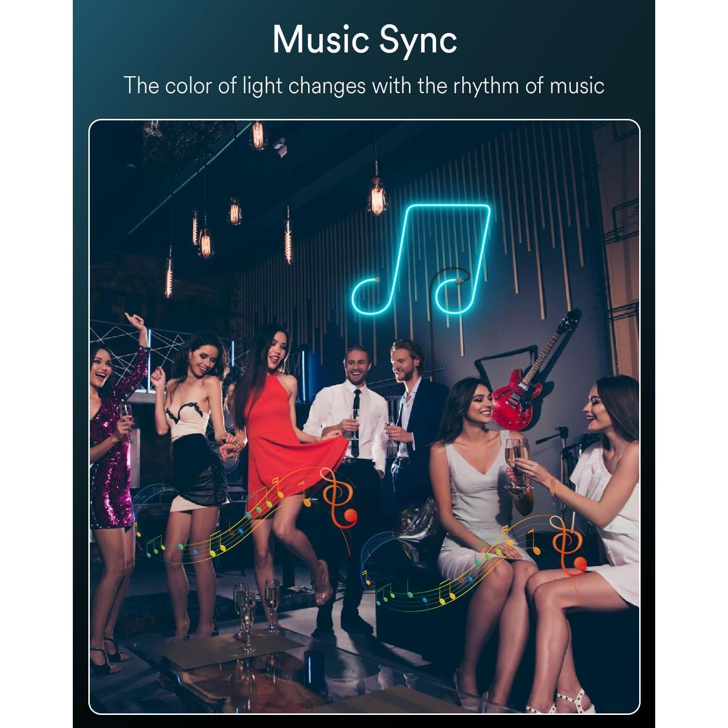 Tira LED Neón Inteligente Ligency 5m RGBW Control Alexa