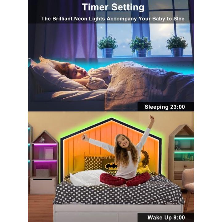 Tira LED Neón 10M NBBUFF RGB Control Remoto y App